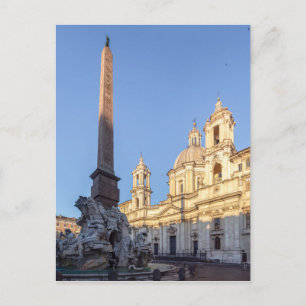 Sant Agnese-Kirche am Piazza Navona - Rom Postkarte