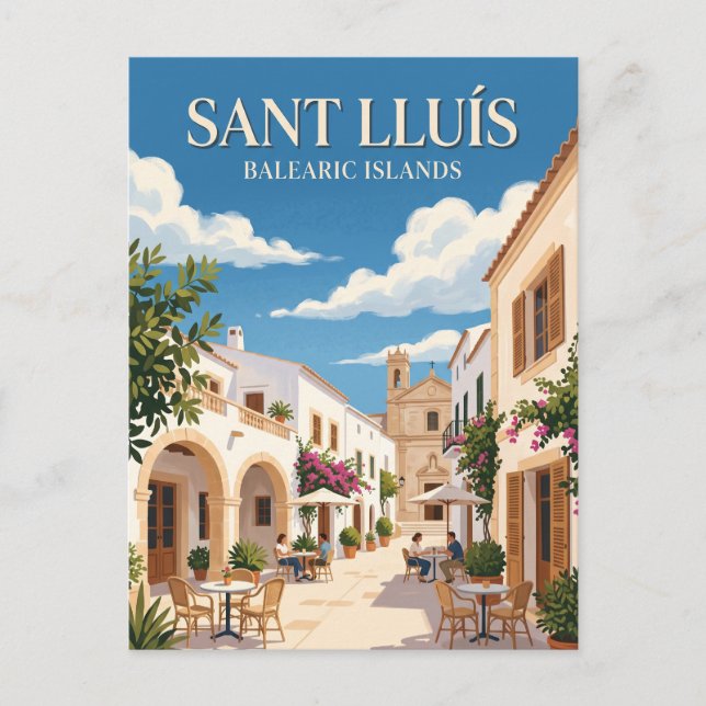 Sant Lluís Spanien Postkarte (Vorderseite)
