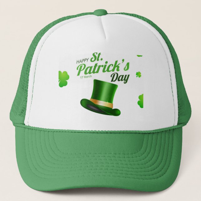 Sant Patrick Day Cap Truckerkappe (Vorderseite)