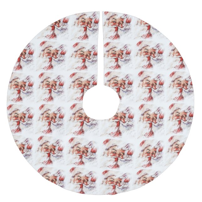 Santa 025 polyester weihnachtsbaumdecke (Vorderseite)