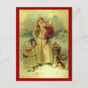 Santa 1897 Vintage viktorianisches Weihnachten