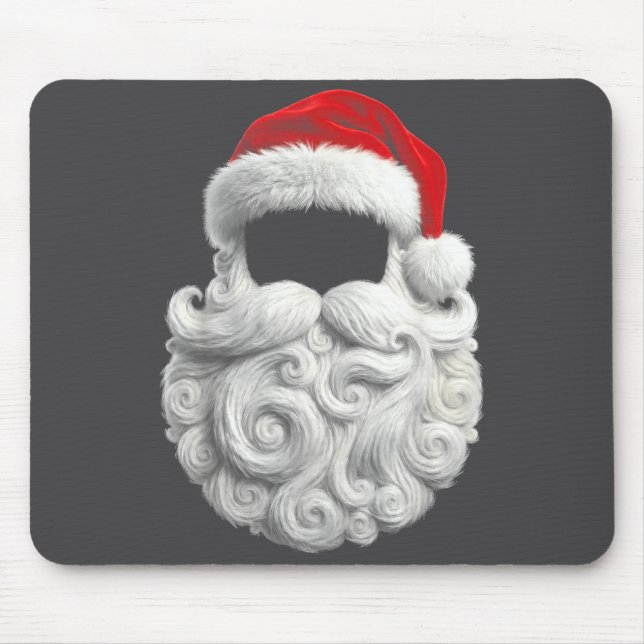Santa 67 6 7 Sechs Sieben Bart Cool Realistisch  Mousepad (Vorne)
