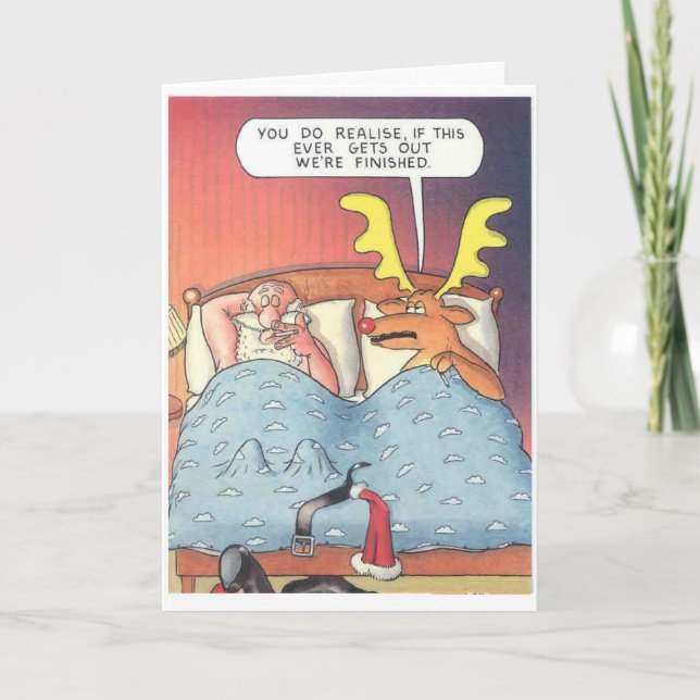 Santa Affair Feiertagskarte (Vorderseite)