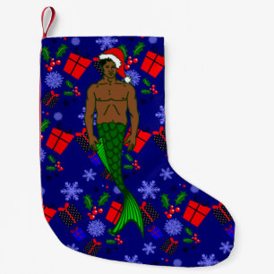 santa afrikanische schwarze Frau hässliche Weihnac Kleiner Weihnachtsstrumpf