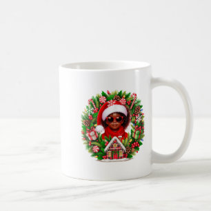Santa Afro Girl Sungles Kaffeetasse