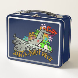 Santa, Air Force, Army Metall Brotdose