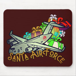 Santa, Air Force, Army Mousepad