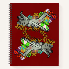 Santa, Air Force, Army Notizbuch