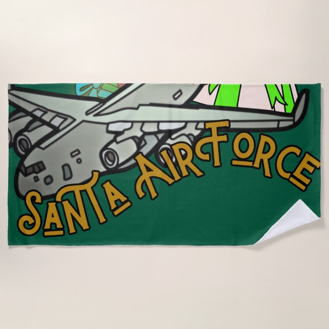 Santa, Air Force, Army Strandtuch (Vorderseite)