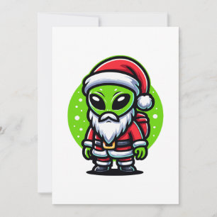 Santa Alien Feiertagskarte