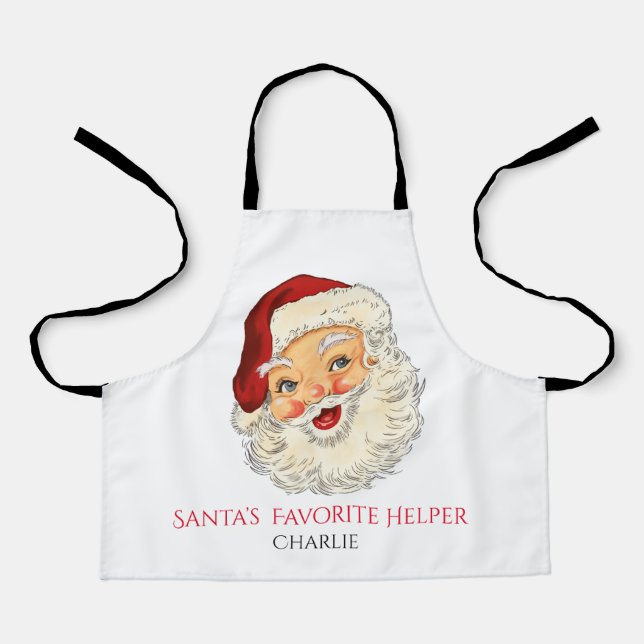 Santa All-over Print Schürze für Kinder (Vorderseite)