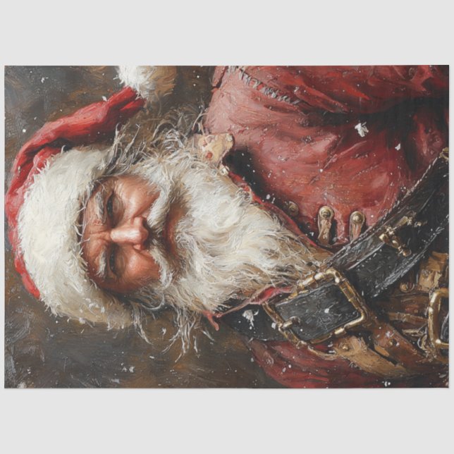 Santa als Piraterie entschlüsseln Seidenpapier (Vorderseite)