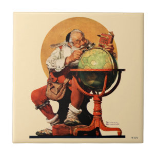 Santa am Globus Fliese