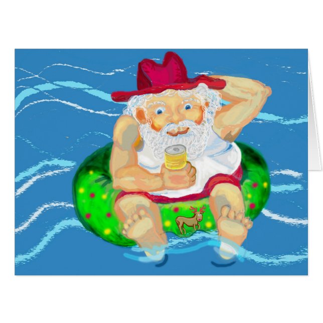 Santa an Ferien in Australien (Vorderseite (Horizontal))