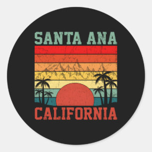 Santa Ana California Runder Aufkleber