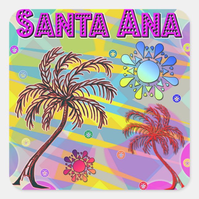 Santa Ana Happy and Hope Sticker (Vorderseite)