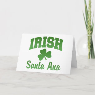 Santa Ana Irish Grußkarte Feiertagskarte