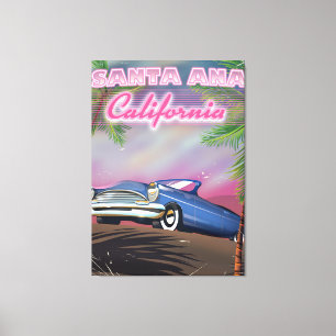 Santa Ana Kalifornien Reiseplakat Leinwanddruck
