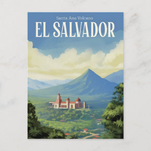 Santa Ana Vulkan El Salvador Reise Postkarte