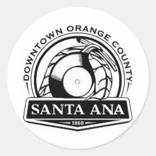 Santa- AnaFunk Runder Aufkleber