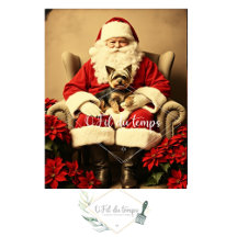 Santa and his friend the Yorkshire - Papst-Schnitt