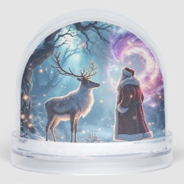 Santa and his Reindeer on Christmas Eve magic Schneekugeln