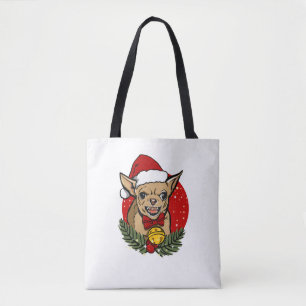 Santa angry Chihuahua Weihnachten Klassischer T -  Tasche