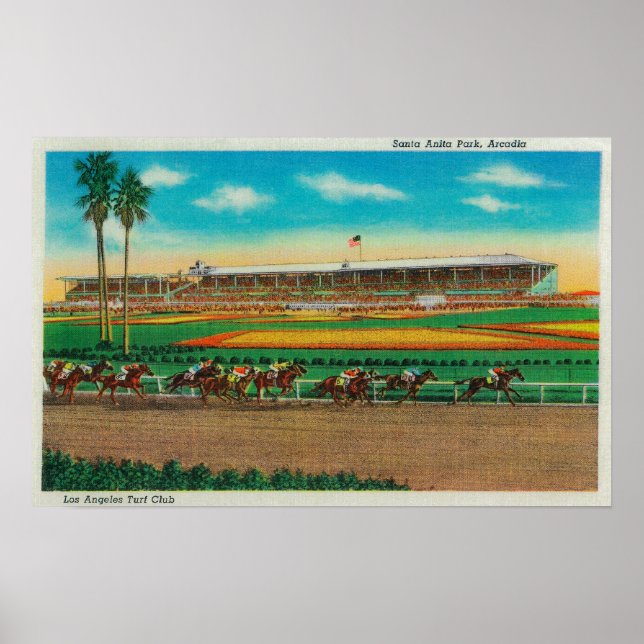 Santa Anita Park RacesArcadia, CA Poster (Vorne)