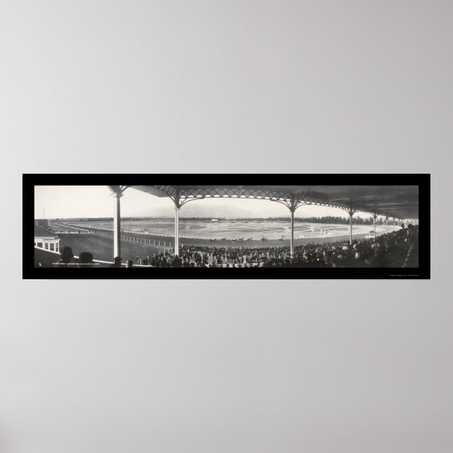 Santa Anita Race Track Foto 1908 Poster (Vorne)