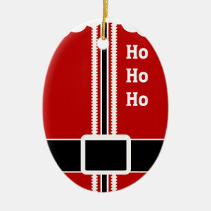Santa Anzug Keramik Ornament