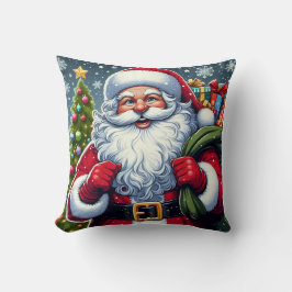 Santa auf einem Kissen