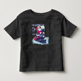 Santa auf einem Zug Kleinkind T-shirt