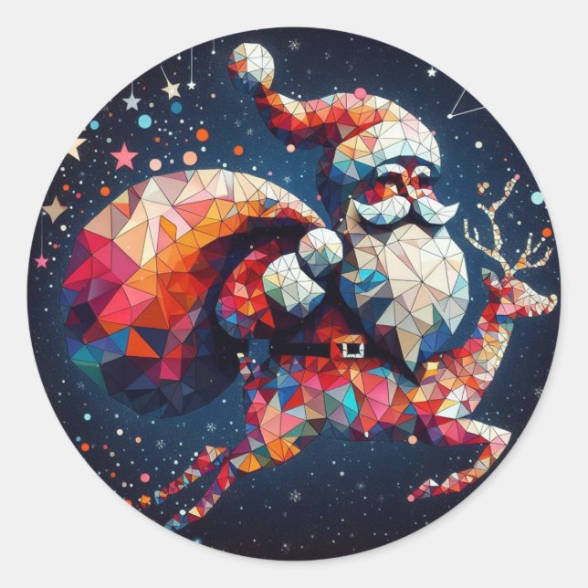 Santa Aufkleber (Vorderseite)