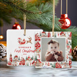 Santa Baby 1. Weihnachtsfeier Foto Ornament<br><div class="desc">Feiern Sie mit diesem bezaubernden Santa Ornament das erste Weihnachtsfest Ihres Babys! Dieser Sake ist perfekt für Ersteltern geeignet, um den Zauber der Saison zu erfassen und wird für viele Jahre eine gepflegte Erinnerung sein. Passen Sie es mit Ihrem kleinen Namen an und machen Sie Ihren ersten Urlaub ganz besonders....</div>