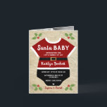 Santa Baby | 6 Photo Christmas Birth Announcement Feiertagskarte<br><div class="desc">Announce your new bundle of joy in style with these trendy photo birth announcements. This design is easy to personalize with your photos and wording and your family and friends will be thrilled when they receive these fabulous cards.</div>