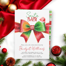 Santa Baby Baby Shower Bogen und Santa Hut Weihnac