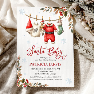 Santa Baby Baby Shower Einladung
