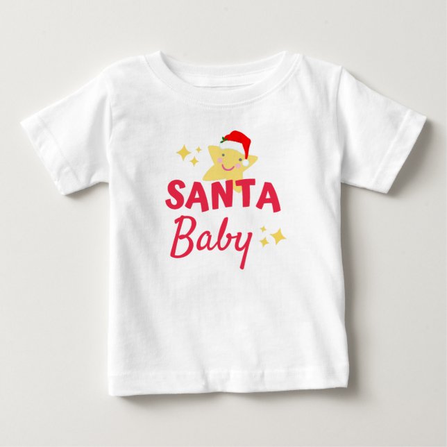 Santa Baby Baby T-shirt (Vorderseite)