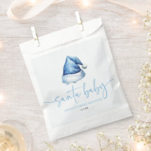Santa Baby Blue Hat Weihnachtsferien Baby Dusche