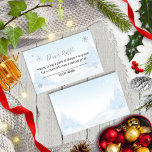 Santa Baby Christmas Baby Diaper Raffle Begleitkarte<br><div class="desc">Weihnachts-Babywindeln-Umschließungskarte von Santa Baby</div>