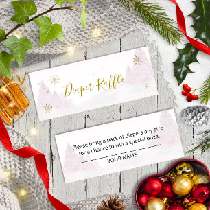 Santa Baby Christmas Baby Diaper Raffle Mini Busin Visitenkarte