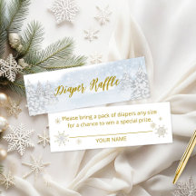 Santa Baby Christmas Baby Diaper Raffle