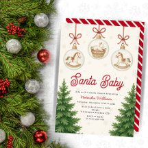 Santa Baby Christmas Baby Dusche