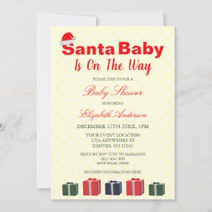 Santa Baby Christmas Baby Dusche Einladung