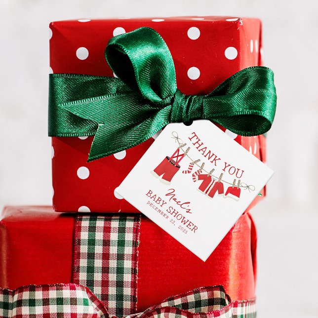 Santa Baby Christmas Baby Dusche Geschenkanhänger (Von Creator hochgeladen)