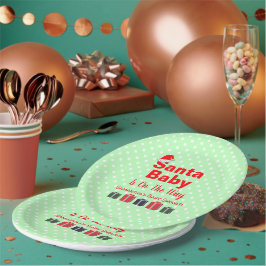Santa Baby Christmas Baby Dusche Pappteller