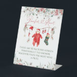 Santa Baby Christmas Baby Dusche Schnuller Jagen Sockelschild<br><div class="desc">Santa Baby Christmas Baby Dusche Schnuller Jagen</div>