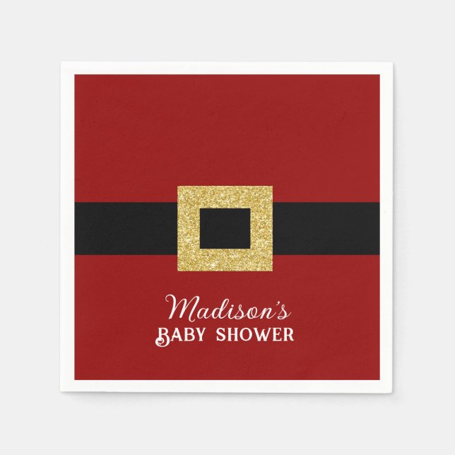 Santa Baby Christmas Baby Dusche Serviette (Vorderseite)