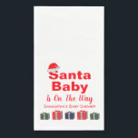 Santa Baby Christmas Baby Dusche Serviette<br><div class="desc">Weihnachtsgeschenke</div>
