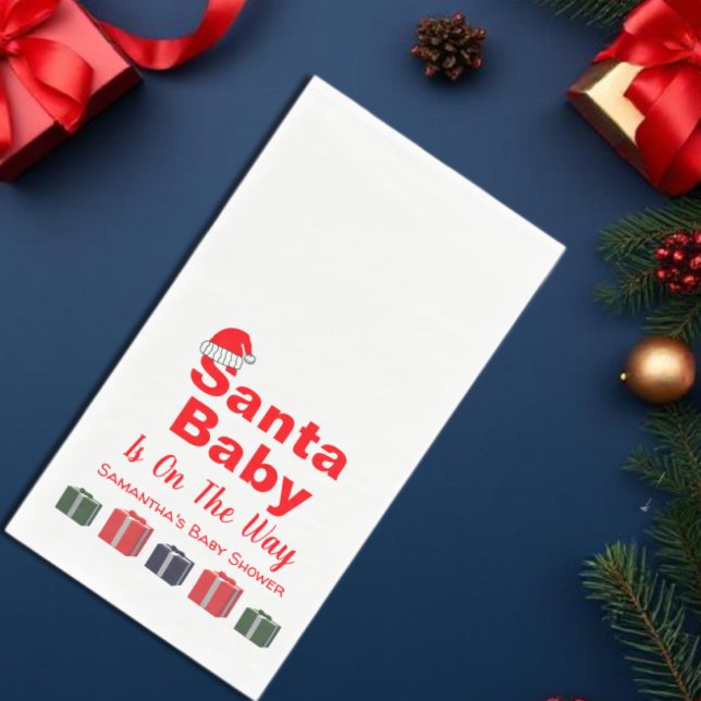 Santa Baby Christmas Baby Dusche Serviette (Von Creator hochgeladen)